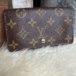 Louis Vuitton Vintage Porte Monnaie Tresor Monogram Wallet 1999